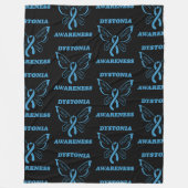 Couverture Polaire Papillon/Sensibilisation...Dystonia Fleece Blanket (Devant)