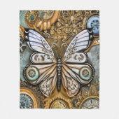 Couverture Polaire Papillon vapeur (Devant)