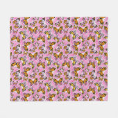 Couverture Polaire Papillon Y2K vibe orange (Devant (Horizontal))