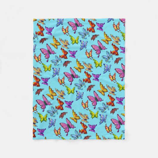 Couverture Polaire Papillons (Devant)
