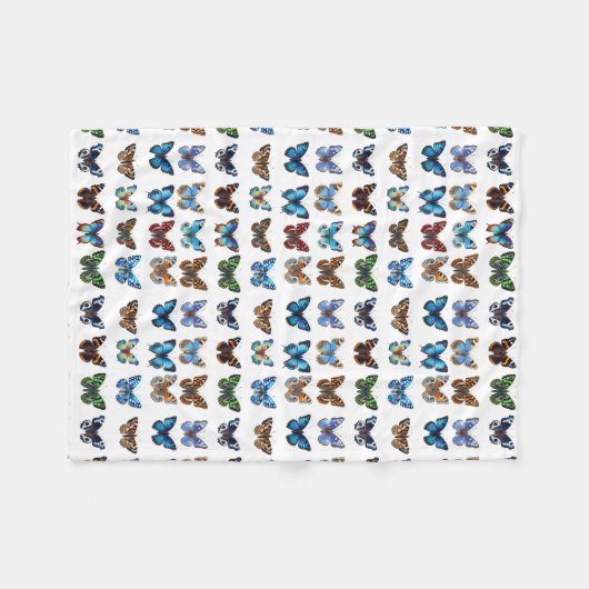 Couverture Polaire Papillons (Devant (Horizontal))