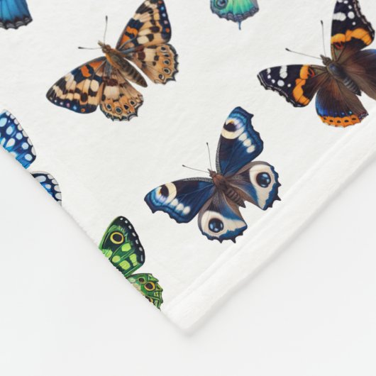 Couverture Polaire Papillons (Coin)