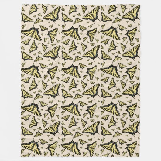 Couverture Polaire Papillons à queue jaune du sud-ouest partout (Devant)