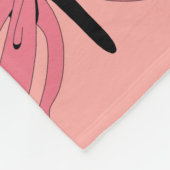 Couverture Polaire Papillons à ruban rose (Coin)