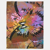 Couverture Polaire Papillons Abstraits (Devant)