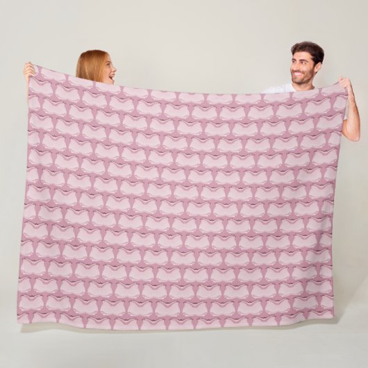 Couverture Polaire Papillons Abstraits (En situation)