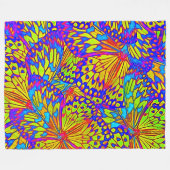 Couverture Polaire papillons Abstraits - moderne (Devant (Horizontal))