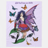 Couverture Polaire Papillons aux champignons poilus (Devant)