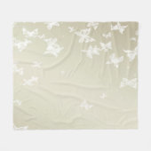 Couverture Polaire Papillons blancs (Devant (Horizontal))