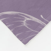 Couverture Polaire Papillons blancs violets   (Coin)