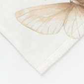 Couverture Polaire Papillons bleus pêche (Coin)