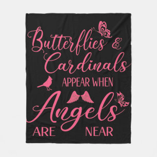 Couverture Polaire Papillons & Cardinaux Apparaissent Quand Angel Est