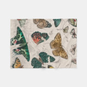 Couverture Polaire Papillons Collection Antique Papillons (Devant (Horizontal))