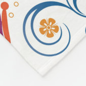 Couverture Polaire Papillons Colorés Et Fleurs Motif (Coin)