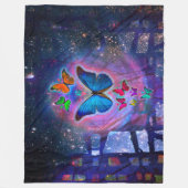 Couverture Polaire Papillons dans l'espace (Devant)