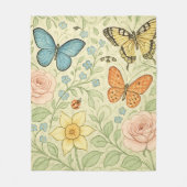 Couverture Polaire Papillons de printemps (Devant)