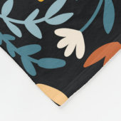 Couverture Polaire Papillons Floral : Main Tirée Sans Couture. (Coin)