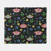 Couverture Polaire Papillons multicolores : Motif transparent (Devant (Horizontal))
