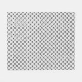 Couverture Polaire Papillons noirs et blancs (Devant (Horizontal))