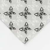 Couverture Polaire Papillons noirs et blancs (Coin)