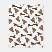 Couverture Polaire papillons orange (Devant)