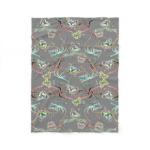 Papillons ornements gris