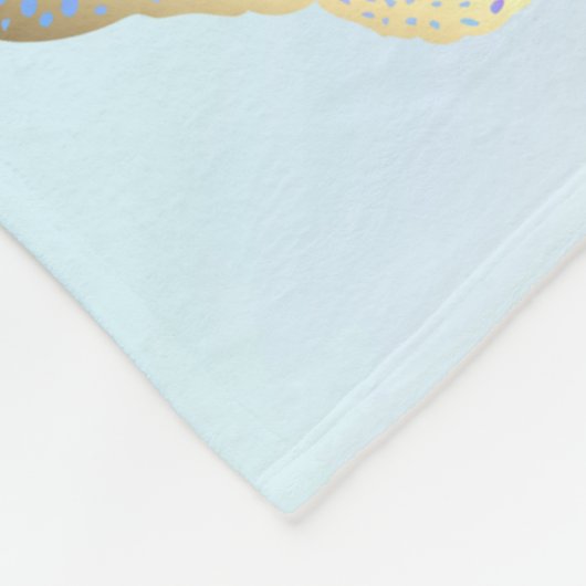 Couverture Polaire papillons pastel (Coin)