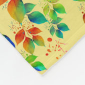 COUVERTURE POLAIRE PAPILLONS PRINTANIERS NATURE COLORÉE (Coin)