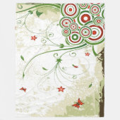 Couverture Polaire Papillons rétro (Devant)