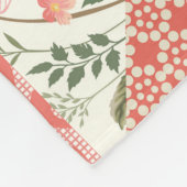 Couverture Polaire Papillons rose Patchwork sans couture (Coin)