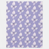 Couverture Polaire Papillons Violets Lavande (Devant)