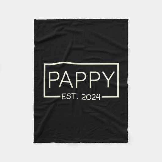 Couverture Polaire Pappy Est 2024 New Dad Father's Day Men Cket  (Devant)