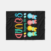 Couverture Polaire Pâques Bunnies Oeufs chasse Squad filles garçons h (Devant (Horizontal))
