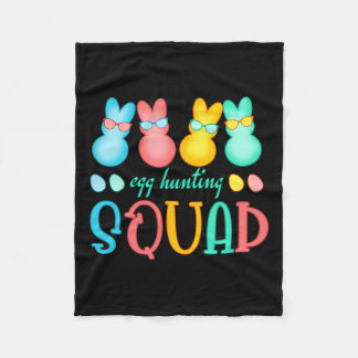 Couverture Polaire Pâques Bunnies Oeufs chasse Squad filles garçons h