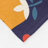 Couverture Polaire Pâques du printemps : fleurs, collection de lapins (Coin)