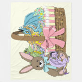 Couverture Polaire Pâques Panier Dragons Oeufs (Devant)