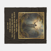 Couverture Polaire Pâques Résurrection Religieux (Devant (Horizontal))