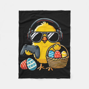 Couverture Polaire Pâques Rétro Poulet Jeux Drôle de Pâques
