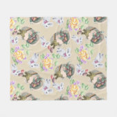 Couverture Polaire Pâques vintage (Devant (Horizontal))