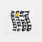 Couverture Polaire Par Café Glacé Et Anxiété Santé Mentale À L'Arrièr (Devant (Horizontal))