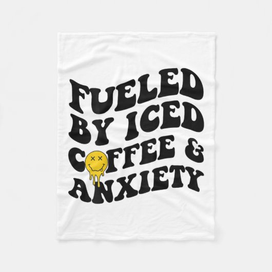 Couverture Polaire Par Café Glacé Et Anxiété Santé Mentale À L'Arrièr (Devant)