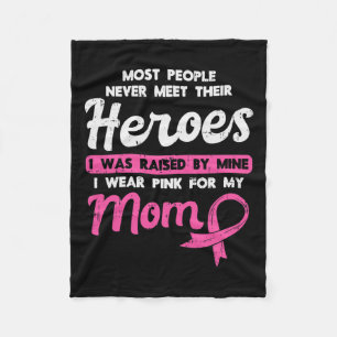 Couverture Polaire Par My Heroe Pink Pour Maman Sensibilisation au ca