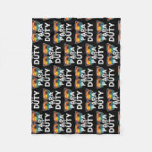 Couverture Polaire Para Off Duty Paraprofessionnel dernier jour d'éco (Devant)