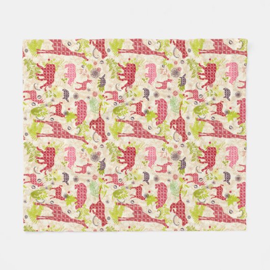 Couverture Polaire Paradis de jungle (Devant (Horizontal))