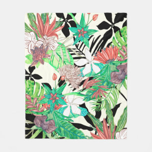 Couverture Polaire Paradis floral II
