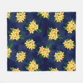 Couverture Polaire Paradis tropical Plumeria Hawaiian (Devant (Horizontal))