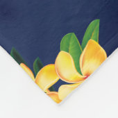 Couverture Polaire Paradis tropical Plumeria Hawaiian (Coin)