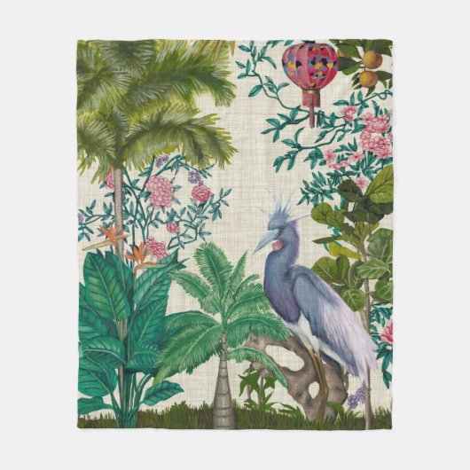 Couverture Polaire Paradise Chinoiserie (Devant)