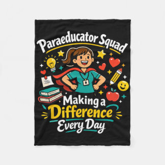 Couverture Polaire Paraeducator Squad Making A Difference Teacher Wom
