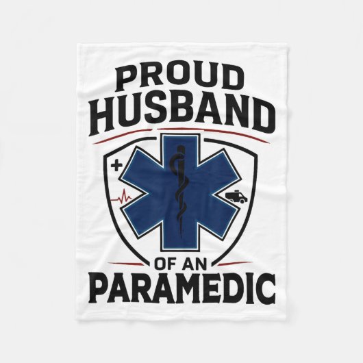 Couverture Polaire Paramedic Husband Proud Husband Of An Paramedic  (Devant)